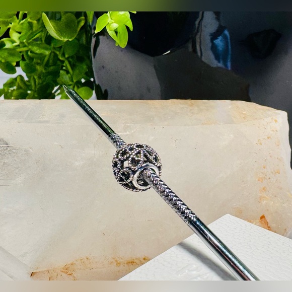 Authentic Pandora Openwork Roses Charm S925 Ale Sterling Silver - Picture 10 of 12